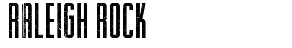 Raleigh Rock font preview